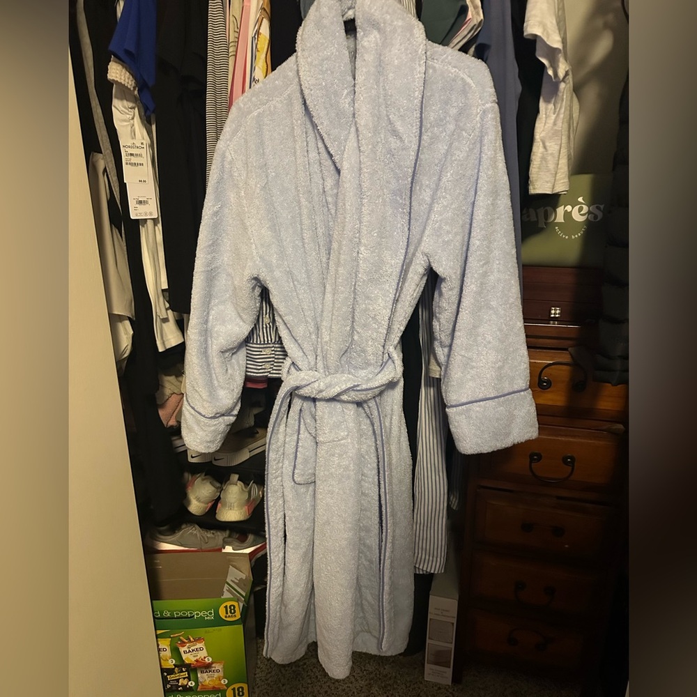 Djerf Avenue Bath Robe Blue- (Sz m-L)
